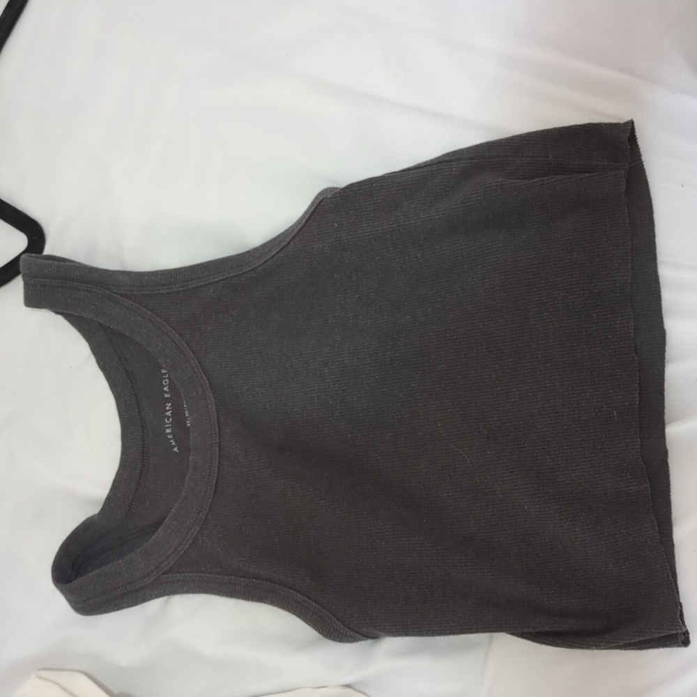 American eagle, dark gray tank top